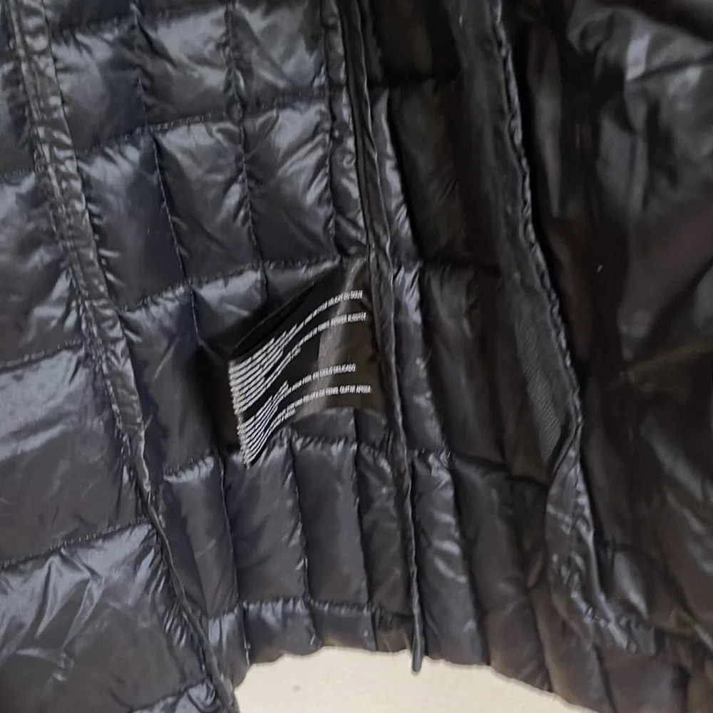 Bernardo Puffer Long Sleeve Size Small Black Jacket Hooded metallic gray - Picture 14 of 16